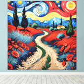 Eine schöne Wiese Leinwanddruck (Insitu (Holzboden))