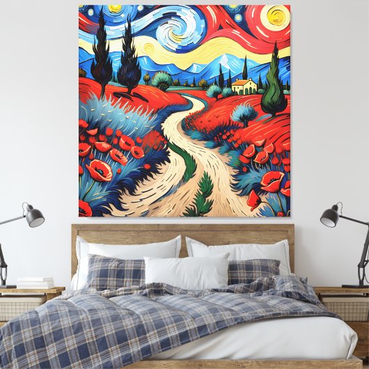 Eine schöne Wiese Leinwanddruck (Insitu (Schlafzimmer))