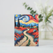 Eine schöne Wiese Postkarte (Stehend Vorderseite)