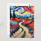 Eine schöne Wiese Postkarte (Vorne/Hinten)