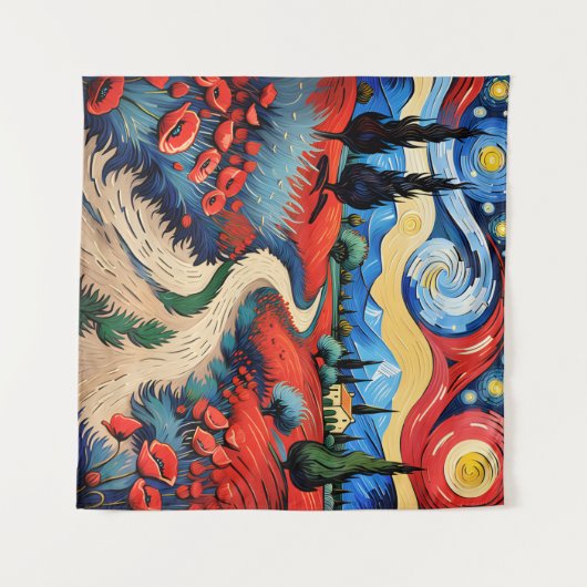 Eine schöne Wiese Wandteppich (Vorderseite (Horizontal))