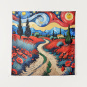 Eine schöne Wiese Wandteppich (Vorderseite)