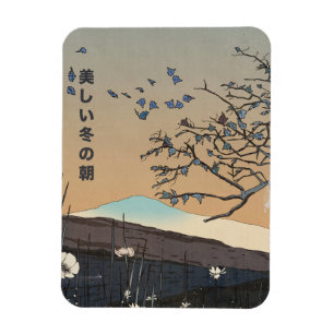 Eine schöne Winterlandschaft Magnet