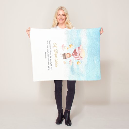 Eine schöne Zukunft Fleece Blankon (Beispiel)