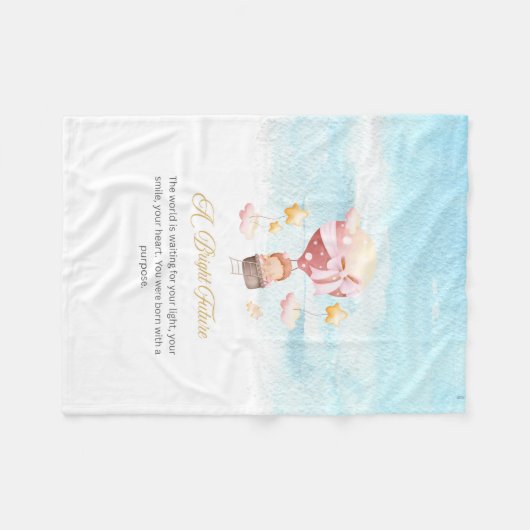 Eine schöne Zukunft Fleece Blankon (Vorderseite (Horizontal))