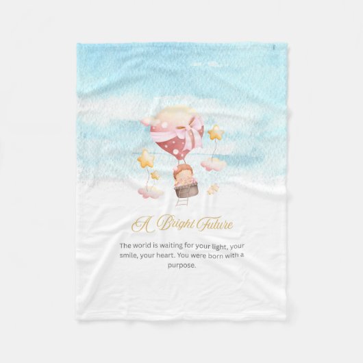 Eine schöne Zukunft Fleece Blankon (Vorderseite)
