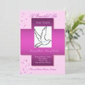 Eine schönes Lebens-Begräbnis- Einladung/ein Einladung (Stehend Vorderseite)