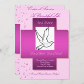 Eine schönes Lebens-Begräbnis- Einladung/ein Einladung (Vorne/Hinten)