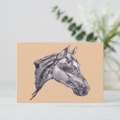 Eine Schönheit der Pferde Dankeskarte (Stehend Vorderseite)