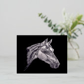 Eine Schönheit der Pferde Folien Feiertagspostkarte (Stehend vorne)