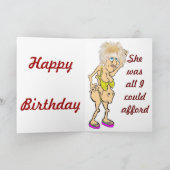 Eine Schönheit für Ihren Geburtstag Karte (Innenseite)