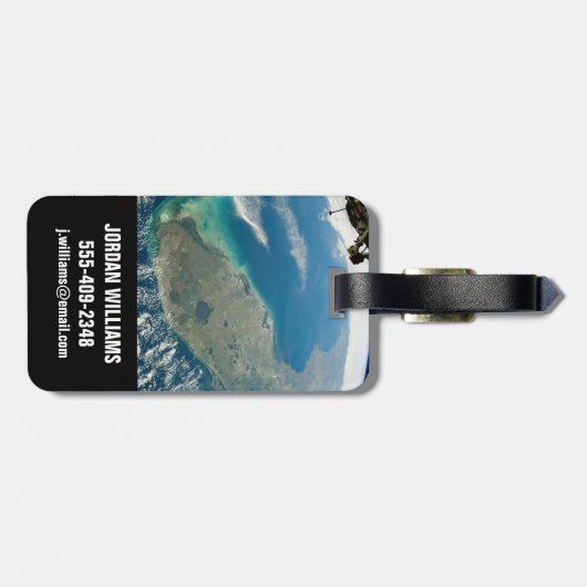 Eine schräge Florida an der Südostküste Gepäckanhänger (Rückseite horizontal)