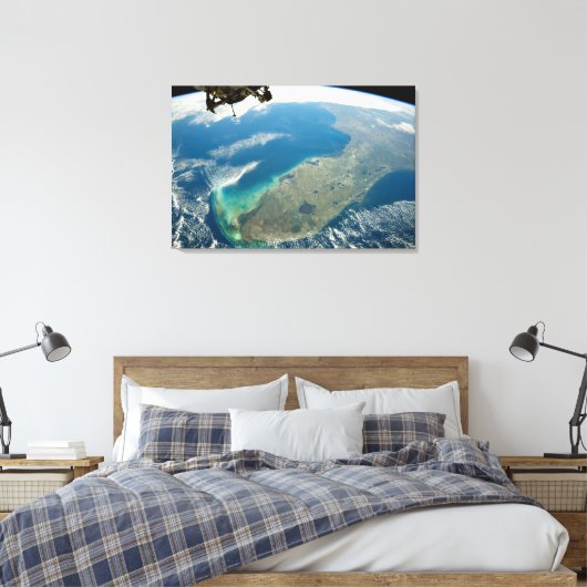 Eine schräge Florida an der Südostküste Leinwanddruck (Insitu (Schlafzimmer))