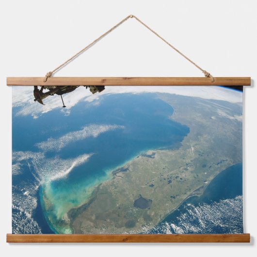 Eine schräge Florida an der Südostküste Wandteppich Mit Holzrahmen (Vorne)