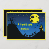 Eine schreckliche Nacht - Einladung (Vorne/Hinten)