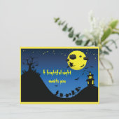 Eine schreckliche Nacht - Einladung (Stehend Vorderseite)