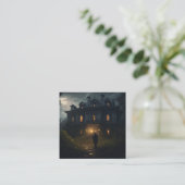 Eine schreckliche Villa Quadratische Visitenkarte (Stehend Vorderseite)