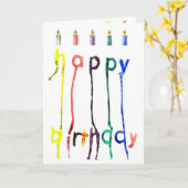 Eine schrullige Geburtstagsgrußkarte Karte (Gelbe Blume)