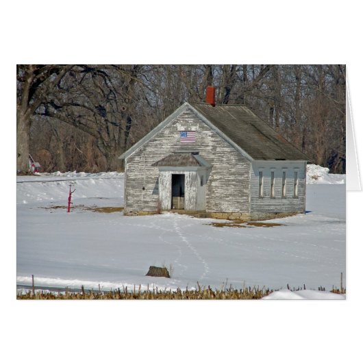 Eine Schule im Winter (Vorderseite (Horizontal))