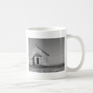 Eine Schule in Schwarz-Weiß-Farbe Kaffeetasse
