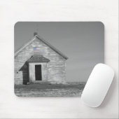 Eine Schule in Schwarz-Weiß-Farbe Mousepad (Mit Mouse)