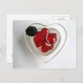 Eine Schüssel Herz und eine BlackBerry Postkarte (Vorne/Hinten)