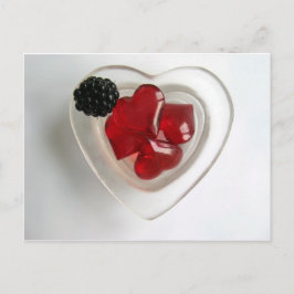 Eine Schüssel Herz und eine BlackBerry Postkarte