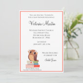 Eine Schüssel mit einer Babydusche laden Einladung (Stehend Vorderseite)