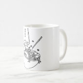 Eine Schüssel Ramen Minimalistisch Kaffeetasse (VorderseiteRechts)