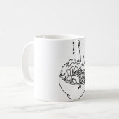 Eine Schüssel Ramen Minimalistisch Kaffeetasse (Vorderseite Links)