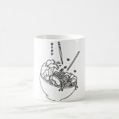 Eine Schüssel Ramen Minimalistisch Kaffeetasse (Mittel)