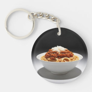 Eine Schüssel Spaghetti Bolognese Schlüsselanhänger