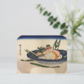 Eine Schüssel Sushi, Japan um das 18. Jahrhundert. Postkarte (Stehend Vorderseite)