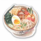 Eine Schüssel Yummy Ramen Aufkleber (Vorderseite)