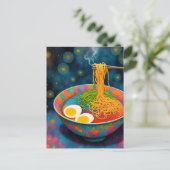 Eine Schüssel Yummy Ramen und Eier Postkarte (Stehend Vorderseite)