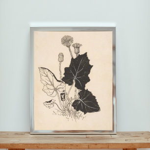 Eine Schwarz-Weiß-Illustration Fotodruck