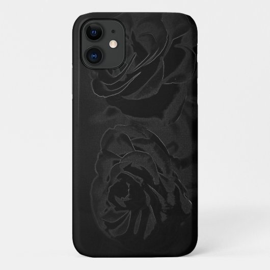 Eine schwarze Rose Case-Mate iPhone Hülle (Rückseite)