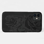 Eine schwarze Rose Case-Mate iPhone Hülle (Rückseite (Horizontal))