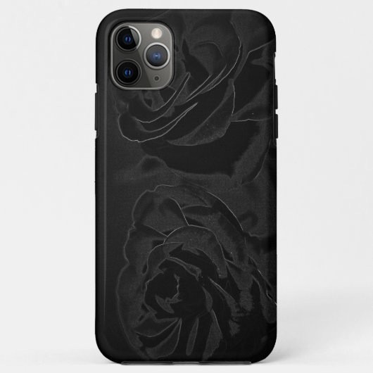 Eine schwarze Rose Case-Mate iPhone Hülle (Rückseite)