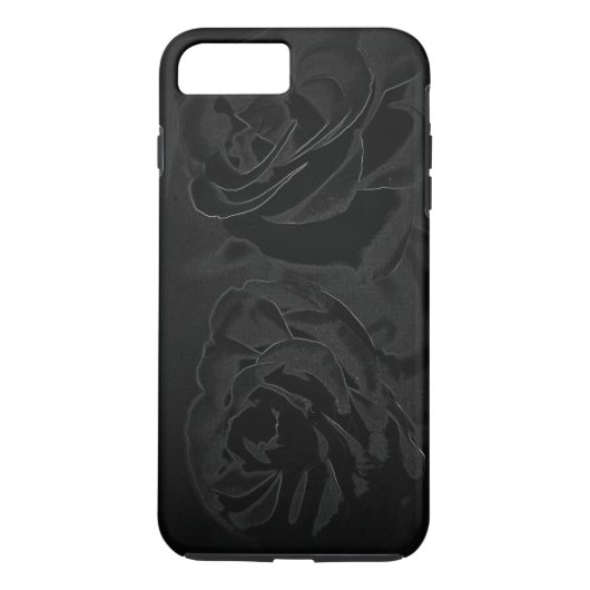 Eine schwarze Rose Case-Mate iPhone Hülle (Rückseite)
