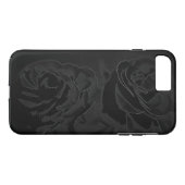 Eine schwarze Rose Case-Mate iPhone Hülle (Rückseite (Horizontal))