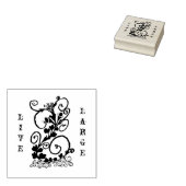 Eine schwarze Silhouette Gummistempel (Stempel)