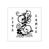 Eine schwarze Silhouette Gummistempel (Prägung)