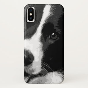 Eine Schwarzweiss-Border-Collie Case-Mate iPhone Hülle
