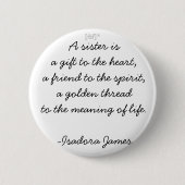 Eine Schwester Button (Vorderseite)