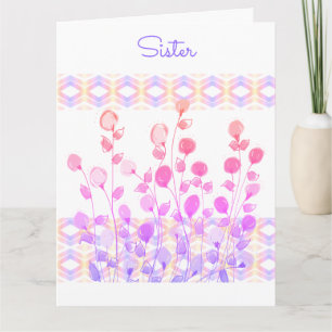 Eine Schwester, Geburtstagsgrüße Karte