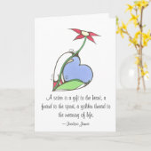 Eine Schwester ist ein Geschenk zum Herzen… Karte (Gelbe Blume)