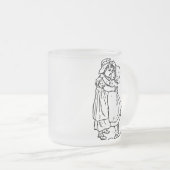 Eine Schwester ist eine Freund-für immer mattierte Mattglastasse (VorderseiteRechts)