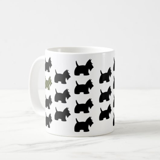 eine Scotty HundeTasse Kaffeetasse (Vorderseite Links)
