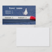 Eine Seemöwe auf einem Flugzeug - Visitenkarten Visitenkarte (Vorne/Hinten)